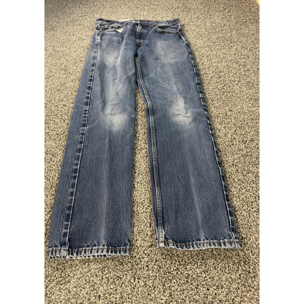 Levi's 505 Regular Fit Straight Jeans Men's Size 34x34 Blue